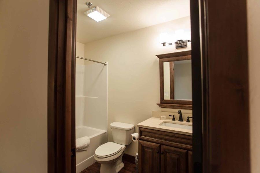 Suite 1 bathroom in Whitefish Montana