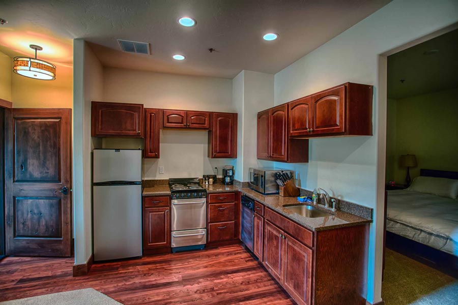 Suite 5 kitchen in Whitefish Montana
